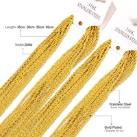 Collier tendance en acier inoxydable plaqué or 18 carats, maillons serpent, géométriques, torsadés, chaîne cubaine épaisse pour femme