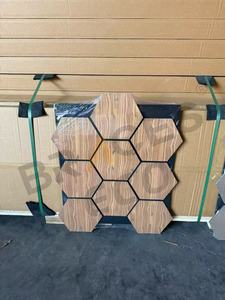 Panneau mural acoustique décoratif irrégulier, absorbant le son, panneaux muraux acoustiques en bois Akupanel pour l'intérieur - Product Image 6