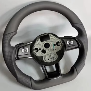 Para Volkswagen VW Polo Golf 6 <span class=keywords><strong>GTD</strong></span> Jetta Tiguan Passat B7 B8 Gti Gts R <span class=keywords><strong>Gtd</strong></span> <span class=keywords><strong>Golf7</strong></span> Mk7 volante de cuero completo accesorios de coche - Product Image 6