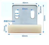 Pièces détachées pour ascenseurs, glissière de porte pour hôtels et appartements, construction en plastique PC et métal, garantie de 12 mois