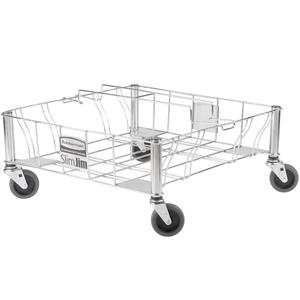 Carrello portaoggetti Rubbermaid Slim Jim in acciaio inox per uso commerciale - Product Image 1
