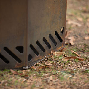Gnee corten เหล็กกลางแจ้งชีวิตไร้ควันเตาไฟเผาไม้ - Product Image 6
