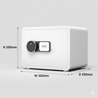 Mini Elektronischer Digitaler Wandtresor für Zuhause Versteckter Safe Robuste Geldkassette Geheimer Geldtresor mit Alarm Sicherheitsdepotbox