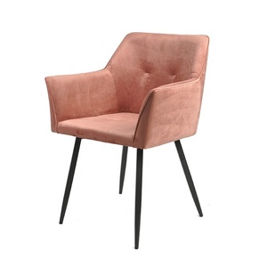 Precio barato de Bazhou fábrica de muebles para el hogar de metal moderno tapizado PU Silla de comedor de cuero al por mayor - Product Image 3