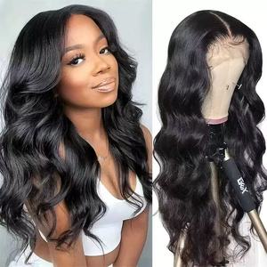<span class=keywords><strong>Perruque</strong></span> Lace Front en fibre synthétique haute température, partie en T, cheveux raides longs de <span class=keywords><strong>26</strong></span> <span class=keywords><strong>pouces</strong></span> - Product Image 6