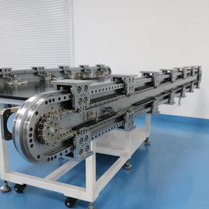 Automatisch compact verticaal circulair geleiderailsysteem met servomotor voor ruimtebesparende verpakkings- en assemblagelijnen - Product Image 4
