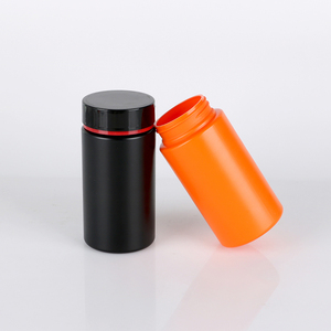 Customized Capsule <b>Bottle</b> Pharmaceutical Packaging HDPE Plastic Capsule For Health Products With Colored Ring Screw Cap - Product Image 4