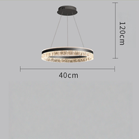 Lustre moderne de style nordique, simple, ovale long, hauteur réglable, luxe, fer + aluminium, LED noir or, restaurant, salle à manger, chambre à coucher