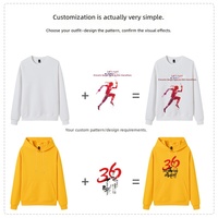 Sweat-shirt à capuche personnalisé avec logo brodé, en coton, pour l'automne, vêtements de travail, vêtements de classe