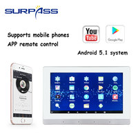 PW7825+16CR620 Multi-pièces 2 zones pour système audio BT Contrôle mobile intelligent WiFi Amplificateur mural