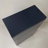 PTB Modern ARNO 500*260 Meuble de toilette de salle de bain noir gris satiné avec plaque de recouvrement