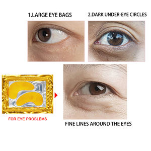 Hoja de colágeno dorado, parche <span class=keywords><strong>para</strong></span> máscara de <span class=keywords><strong>ojos</strong></span>, en forma de media luna, brillo hidratante, reduce las ojeras, se adapta perfectamente a <span class=keywords><strong>los</strong></span> <span class=keywords><strong>ojos</strong></span>, todo tipo de piel - Product Image 3