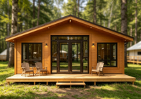 Villa Modulaire Préfabriquée de Luxe Moderne 40FT Extensible avec 3 Chambres, Cuisine et Salle de Bain Intégrées – Populaire aux États-Unis pour la Famille