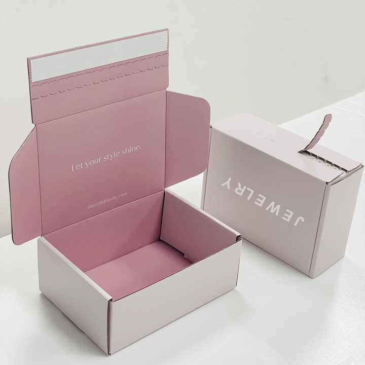 Custom Designed Tear-off Strip Corrugated Paper Boxes
