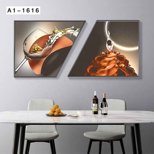 Luxuriöse Moderne Inneneinrichtungs-Designs Wandkunst Gemälde Haus Restaurant Wohnaccessoires LED Luxuriöse Große Wandgemälde - Product Image 3