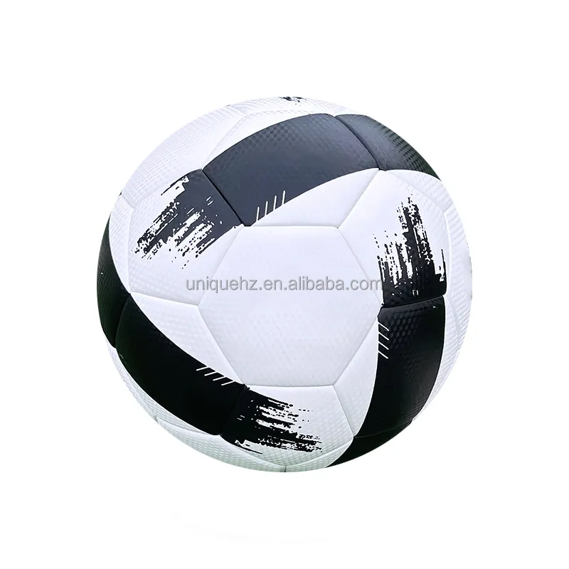 नई शैली पीवीसी पु चमड़ा कस्टम लोगो फुटबॉल और सॉकर बॉल आकार 5 सॉकर बॉल्स फुटबॉल प्रशिक्षण के लिए