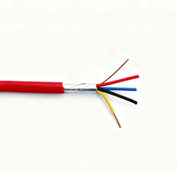 Câble d'alarme incendie 300/500V-Jinjin, 4 conducteurs, cuivre étamé massif, résistant au feu, isolé en PVC XLPE, gaine tressée en feuille d'aluminium, certifié CE