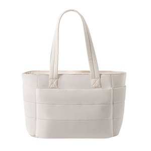 Bolso Tote Acolchado para Mujer, Ligero, con Asa Simple y Cierre de Cremallera, Ideal para Viajes, Trabajo, Playa y Gimnasio - Product Image 3