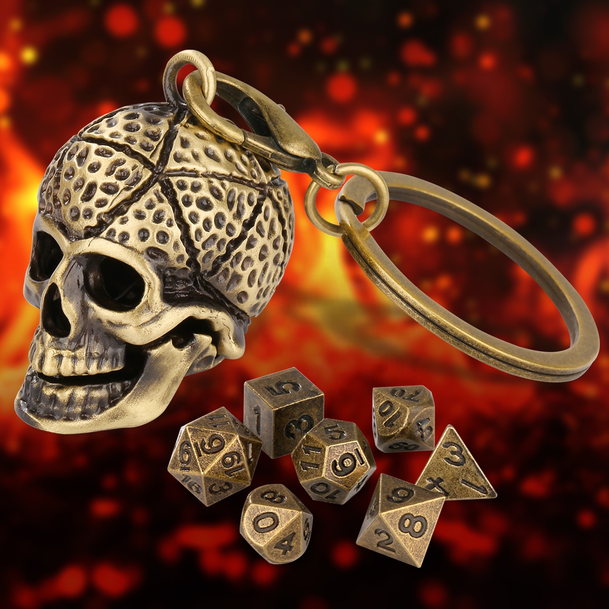 Marvelous Design Special Portable DND Cool Skull Game Metal