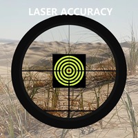 Pointeur laser rouge LAMBUL 6,5*55, calibrage rapide, viseur laser en laiton doré, accessoire de tir, utilise 3 piles LR41