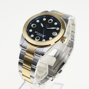 Boîtier de montre en acier inoxydable 316L de 38 mm compatible avec un cadran de 28,5 mm, mouvement NH34 NH35 NH36 NH38, avec verre saphir et lunette rotative - Product Image 2