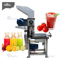 Professionele, zeer efficiënte industriële koudgeperste fruitsap-schroefpers, groentepers en sapdispenser