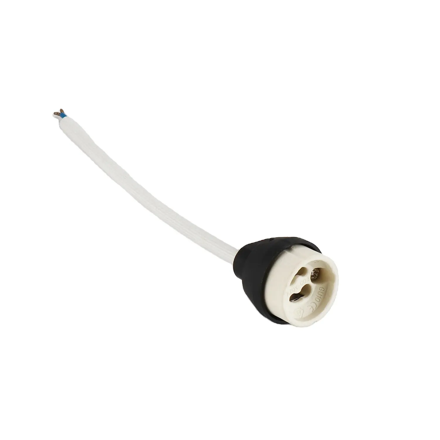 ENEC VDE GU10 Ceramic Halogen Lamp Holder with Junction Box/ Lamp Socket With Long Leads