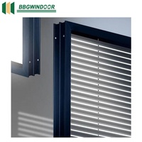 Lukliving Australie Standard Fenêtre à battants en aluminium avec stores intégrés Fenêtres à double vitrage avec stores intégrés