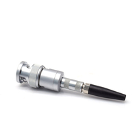 Mini conector de autobloqueo Push-Pull de metal de 1pin, interfaz de señal impermeable para equipos industriales