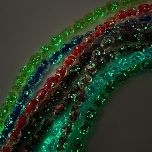 Polvo de Colores, No Estándar, Luz Nocturna, Cuentas de Vidrio, Lámina de Color, Cuentas en Hilo, Accesorios para Manualidades, Pulseras, Materiales - Product Image 3