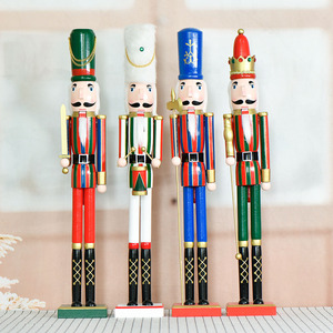 Figurines <span class=keywords><strong>de</strong></span> soldats casse-noisettes <span class=keywords><strong>en</strong></span> bois faites à la main, décorations <span class=keywords><strong>de</strong></span> Noël, ornements <span class=keywords><strong>de</strong></span> collection, jouets d'art populaire - Product Image 1