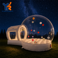 Maison à bulles gonflable imperméable anti-UV, abri en dôme transparent pour le camping en plein air et les activités de fête