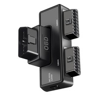 Câble adaptateur bidirectionnel OBD2 16 broches/16 cœurs OLIVER universel pour voitures, camions et véhicules à énergie nouvelle, connecteur DC5521 12-24V