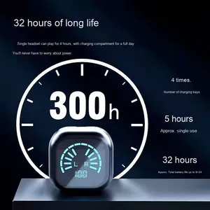 Wireless for <strong>Bluetooth</strong> Sports <strong>Headset</strong> with Digital Display Battery Indicator Mini Portable In-Ear Headphones Featuring JL Chipse - Product Image 4