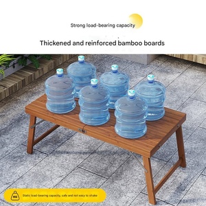 Tables et chaises pliantes modernes en bambou pour l'extérieur, sans installation requise, portables, pour stands, camping, petite taille, adaptées à la maison - Product Image 2