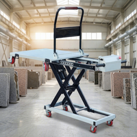Table élévatrice à ciseaux hydraulique électrique Speedone 48V, chariot mobile en acier, plateforme élévatrice