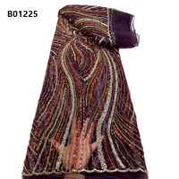 CHOCOO Tissu de dentelle africaine en gros de haute qualité pour mariages et robes de soirée