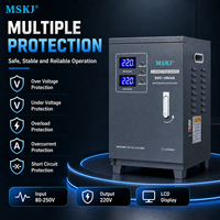 Régulateur de tension automatique (AVR) monophasé en cuivre SVC 110V-250V AC220V 50Hz pour appareils électroménagers