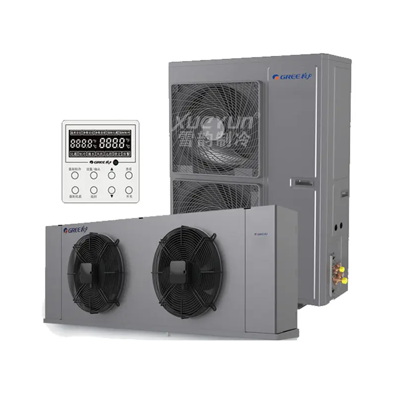 Wall Mount Koude Kamer Koelunit 5hp Compressor Prijs Van Condenserende Eenheid Industriële Luchtgekoelde Condensor