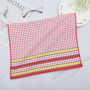 Essuie-tout à motif à carreaux 42x68 cm en polyester et coton, tissé, épaissi, absorbant, pour la cuisine et la table - Product Image 3
