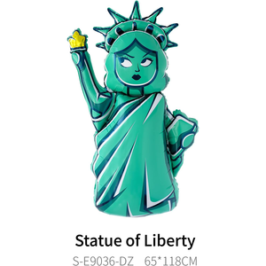 Ballons CYmylar New York en feuille de pomme Statue de taxi jaune de ballons en mylar hélium de Laberty pour la décoration de fête de NYC - Product Image 5