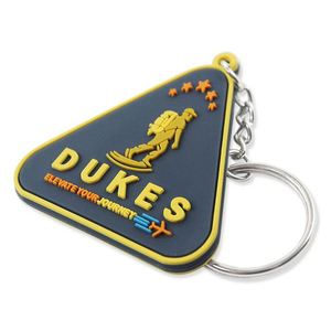 Manufacturer Made logo 2D/3D Letter Shape Rubber Pvc <b>Key</b> Chain <b>Custom</b> Personalized Soft Silicone Keychains for Promotion Gifts - Product Image 4