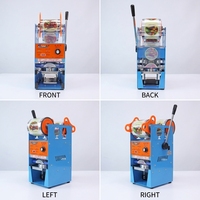 Machine de scellage manuelle pour gobelets, idéale pour l'emballage de jus de fruits, de thé et de lait, destinée aux services hôteliers et de restauration, compatible avec les gobelets en plastique, en papier et en PET.