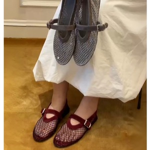 Zapatos Planos <span class=keywords><strong>de</strong></span> Mujer Estilo Mary Jane para Verano, Cómodos y Transpirables con Diseño <span class=keywords><strong>de</strong></span> Malla y Diamantes Brillantes, a la Moda - Product Image 6