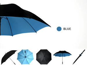 132cm 펼침 직경 이중 방풍 비즈니스 골프 우산 로고 각인 가능 강력한 방풍 방수 골프 우산 - Product Image 6