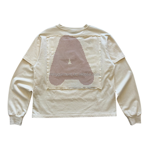 Camiseta Corta Personalizada para Hombre de 300GSM, Diseño Holgado Estilo Vintage Urbano con Mangas Largas Estampadas y Desgastadas - Product Image 2