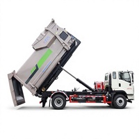 Camion de collecte et de transfert de déchets Shacman HOWO 18-25 tonnes avec bras articulé à crochet, robuste, fabriqué en Chine
