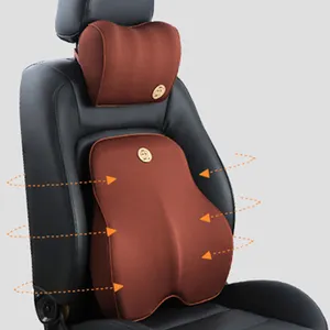 Therapeutic Memory Foam Chair Car Seat Ventilate Mesh Fabric Lumbar Back Support Cushion For Back Pain