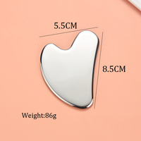 Outils de Massage Guasha pour le Visage et le Corps en Acier Inoxydable 304, Planche Gua Sha Métallique Personnalisée avec Logo