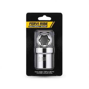 Douille à chocs Fervi Ribe pour homme, 12 mm, métrique, en acier au chrome vanadium, pour réparation automobile - Product Image 2